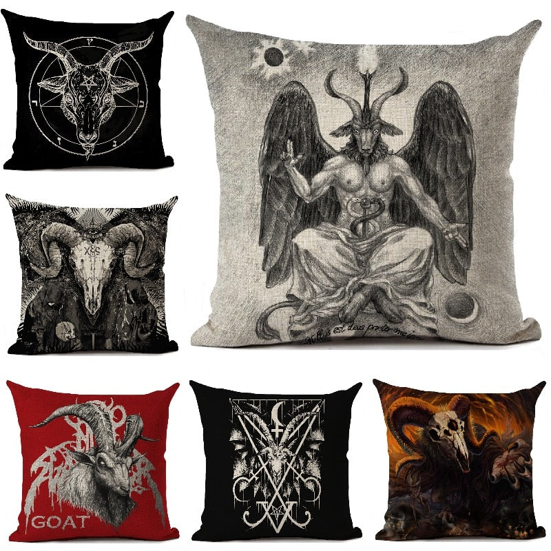Horror Pattern Sofa Pillow Cover