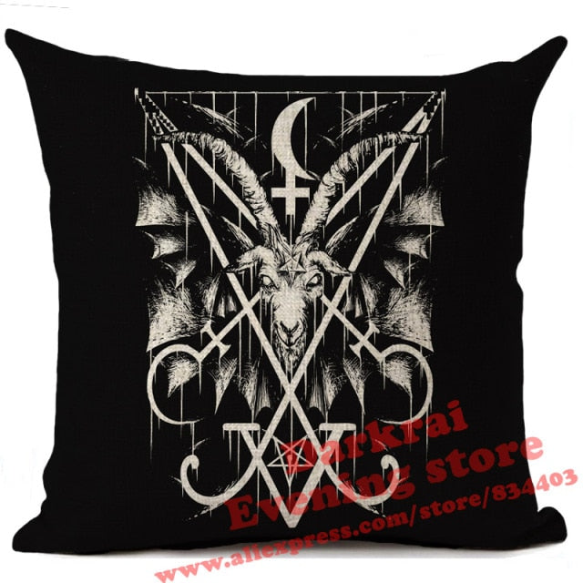 Horror Pattern Sofa Pillow Cover