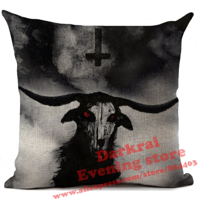 Horror Pattern Sofa Pillow Cover