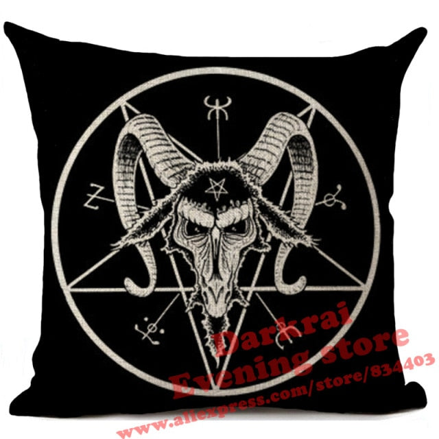 Horror Pattern Sofa Pillow Cover