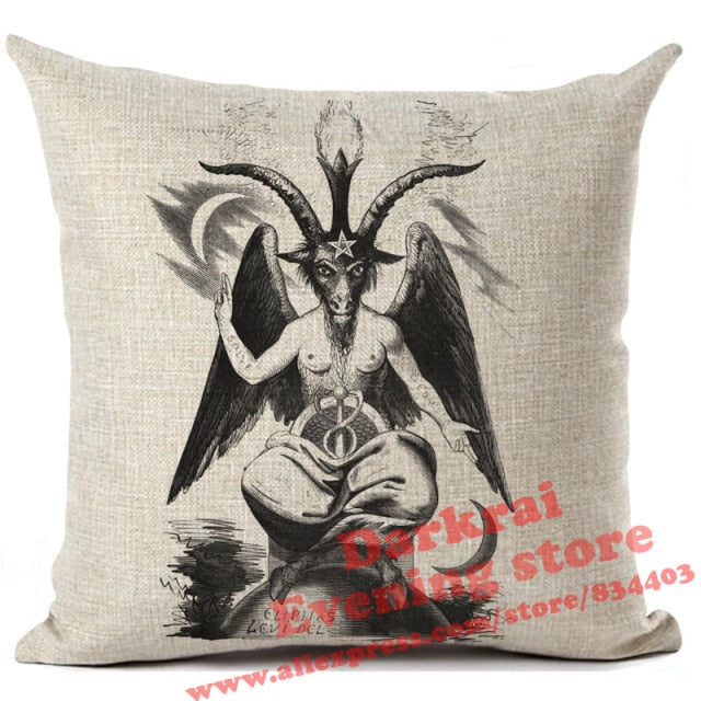 Horror Pattern Sofa Pillow Cover