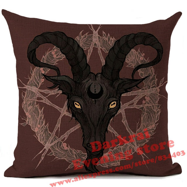 Horror Pattern Sofa Pillow Cover