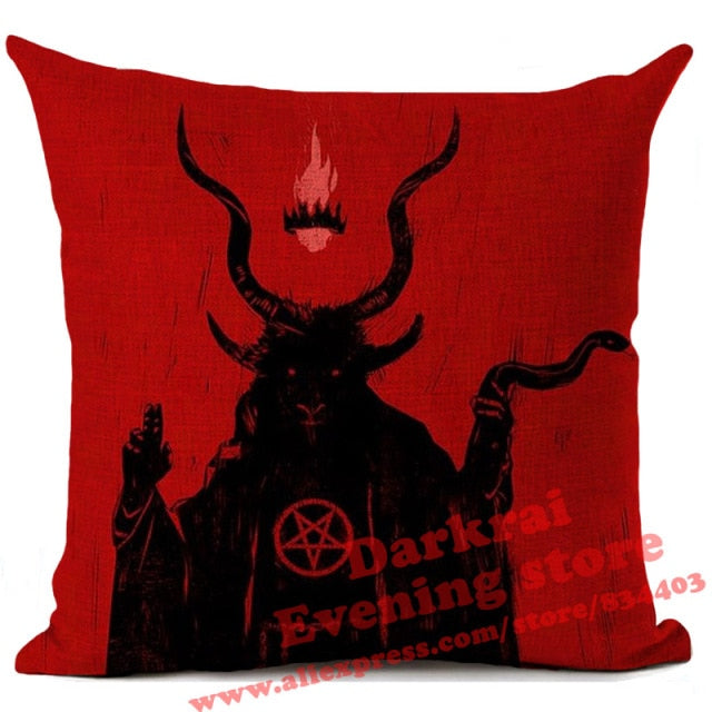 Horror Pattern Sofa Pillow Cover