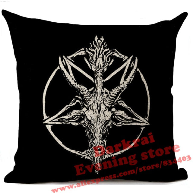 Horror Pattern Sofa Pillow Cover