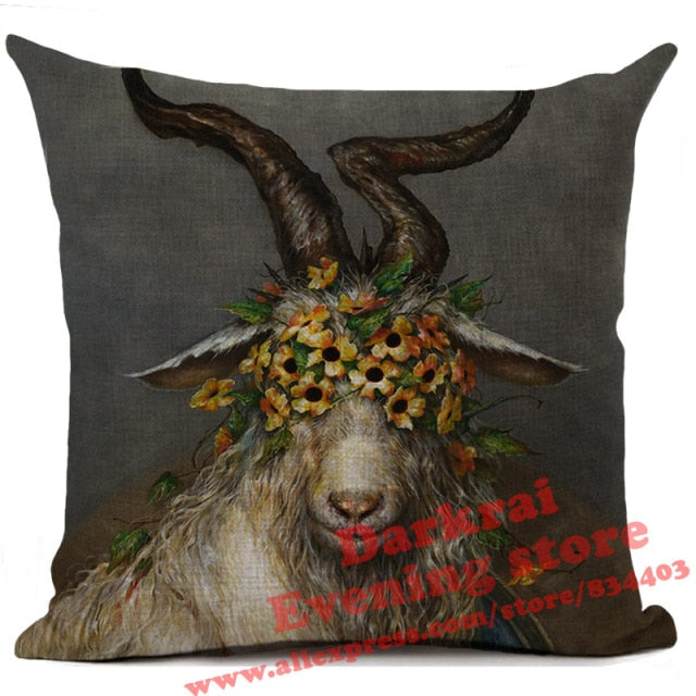 Horror Pattern Sofa Pillow Cover