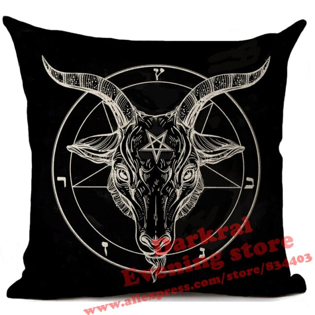 Horror Pattern Sofa Pillow Cover