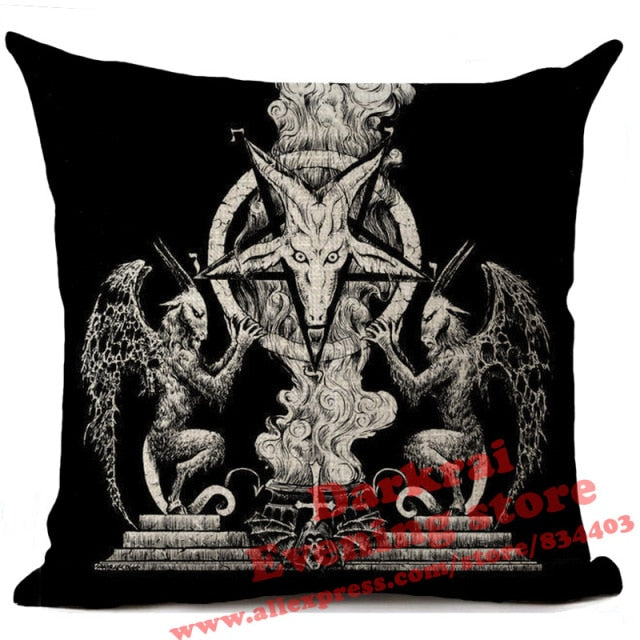Horror Pattern Sofa Pillow Cover