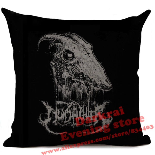 Horror Pattern Sofa Pillow Cover