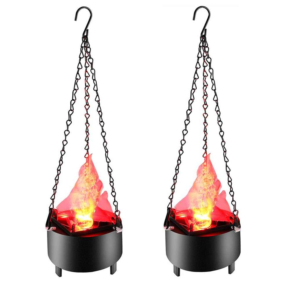 Bright Hanging LED Flame Lamp