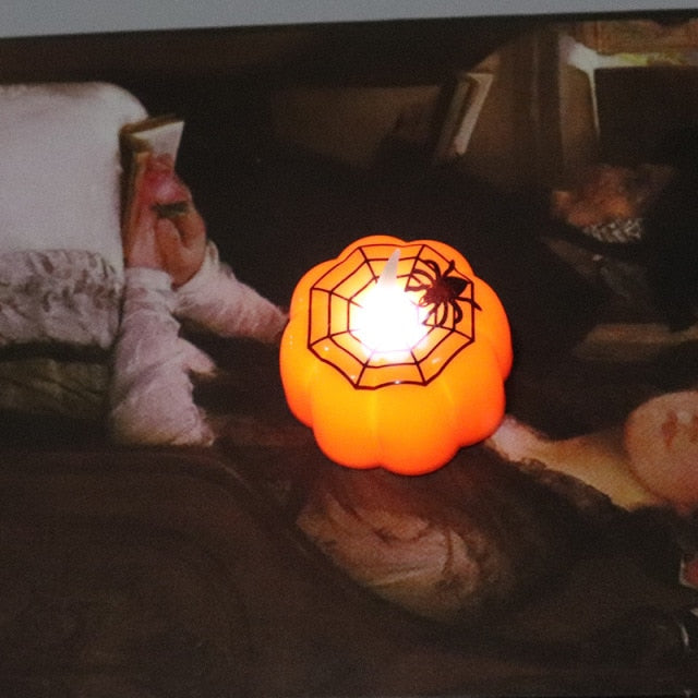 Pumpkin Candle Lights Halloween Decoration Lights