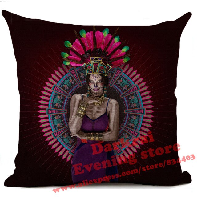 Mexican Horror Halloween Cushion Cover