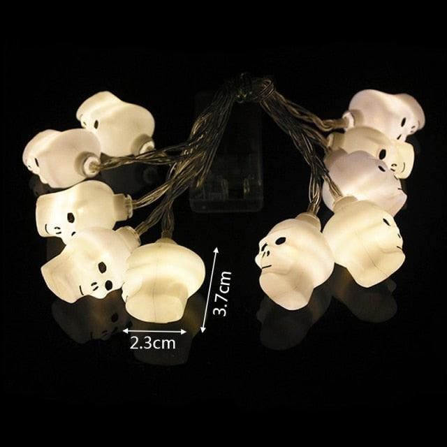 10Led Halloween Pumpkin Ghost Skeletons - All Halloween Costumes