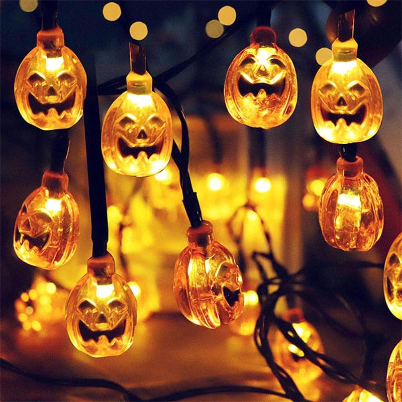 10Led Halloween Pumpkin Ghost Skeletons - All Halloween Costumes