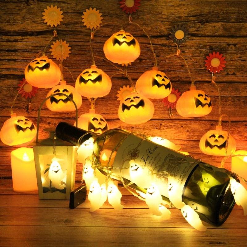 10Led Halloween Pumpkin Ghost Skeletons - All Halloween Costumes