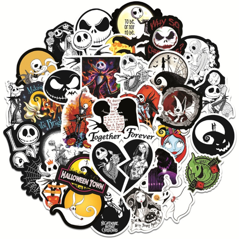 Halloween Horror Pumpkin Sticker For Christmas