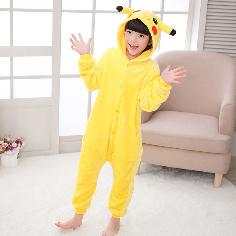 Kids Anime Yellow Halloween Jumpsuit