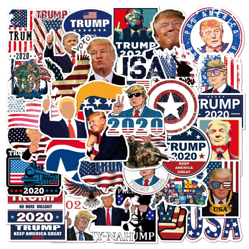 Halloween Trump Funny Architecture Stickers