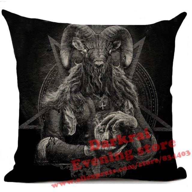 Horror Pattern Sofa Pillow Cover
