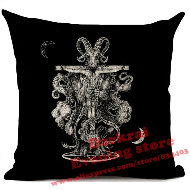 Horror Pattern Sofa Pillow Cover
