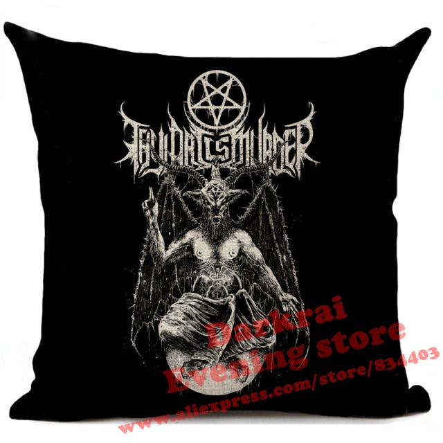 Horror Pattern Sofa Pillow Cover