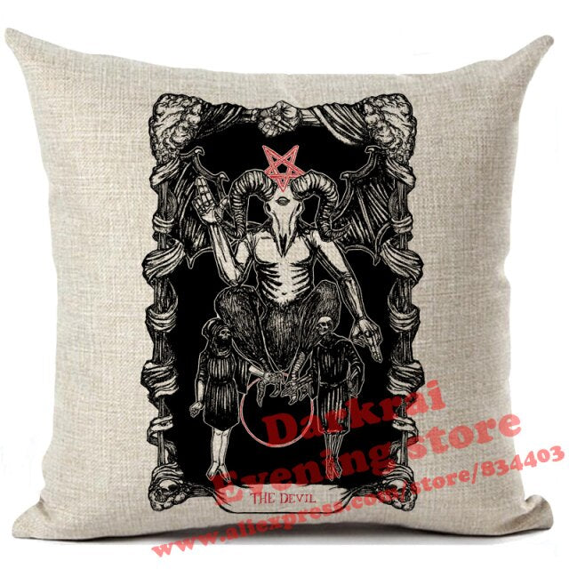 Horror Pattern Sofa Pillow Cover