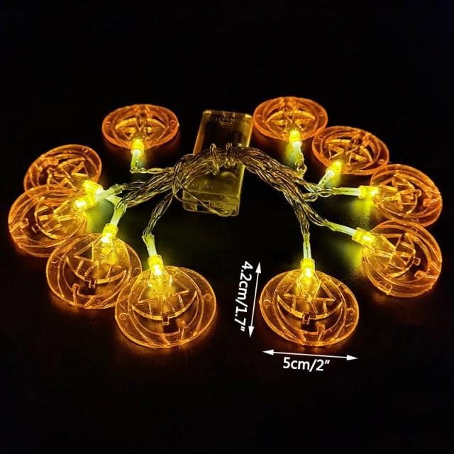 10Led Halloween Pumpkin Ghost Skeletons - All Halloween Costumes