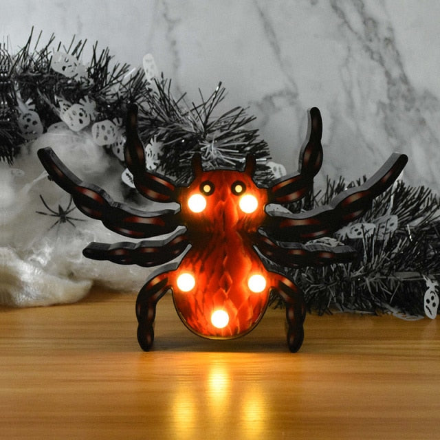 Halloween Decoration Pumpkin Spider Lights