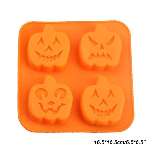 3D Cake Mold Halloween Pumpkin Silicone - All Halloween Costumes