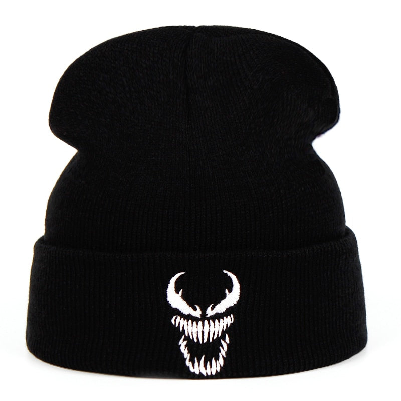 Venom Printed Winter Knitted Beanie