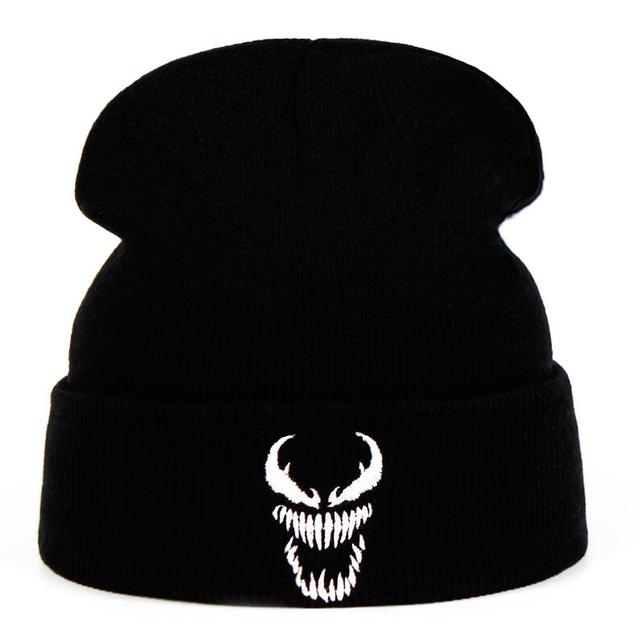 Venom Printed Winter Knitted Beanie