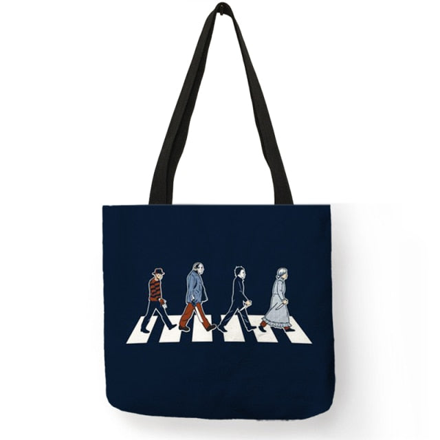Horror Movie Character Printed Shopping Bag