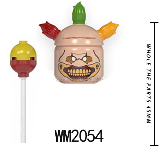 Single Sell Halloween Clown Action Figure