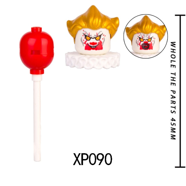 Single Sell Halloween Clown Action Figure