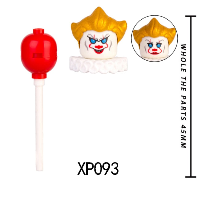 Single Sell Halloween Clown Action Figure