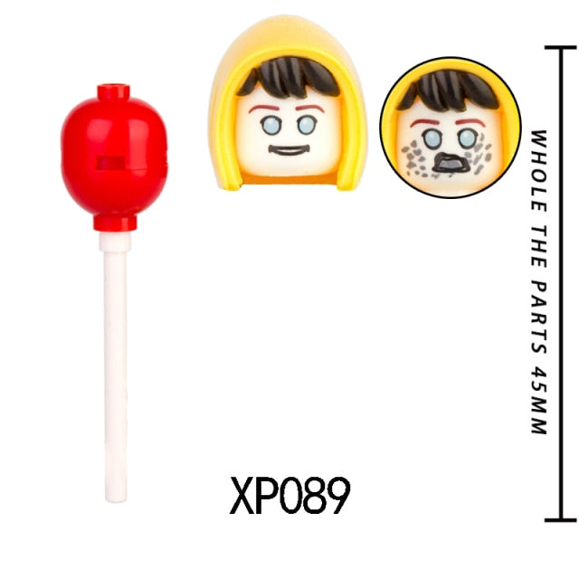 Single Sell Halloween Clown Action Figure