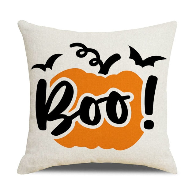Pumpkin Cushion Cover For Halloween