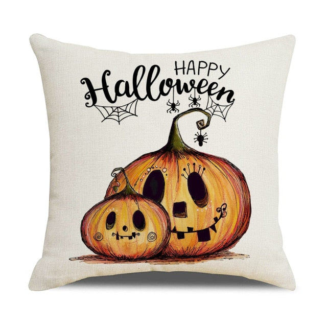 Pumpkin Cushion Cover For Halloween