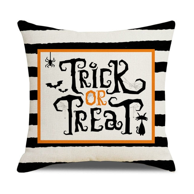 Pumpkin Cushion Cover For Halloween