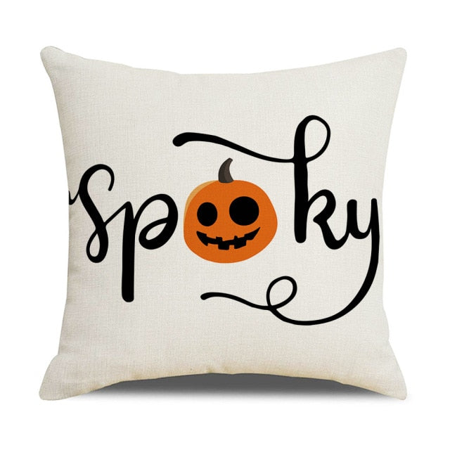 Pumpkin Cushion Cover For Halloween