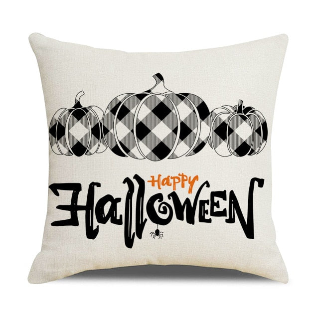 Pumpkin Cushion Cover For Halloween