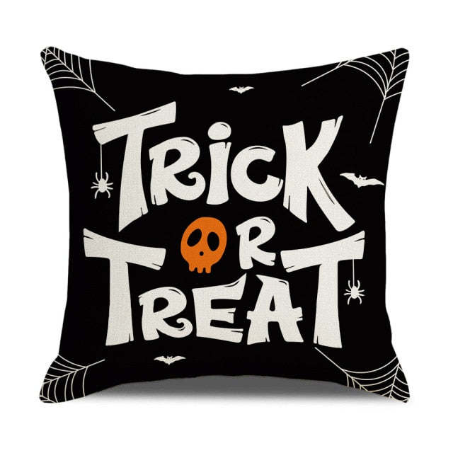 Pumpkin Cushion Cover For Halloween