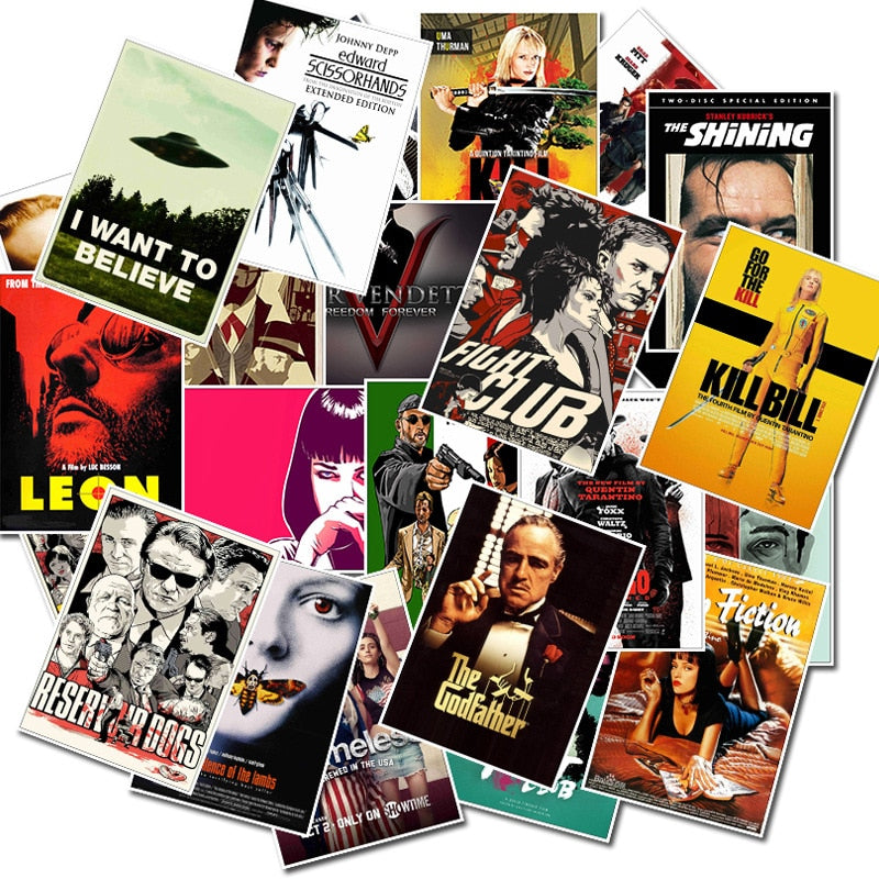 Halloween Classic Movie Stickers PVC Waterproof Stickers
