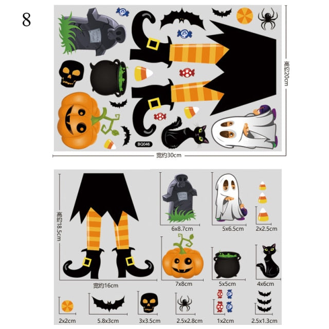Halloween Bloody Handprint stickers