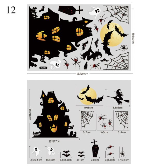 Halloween Bloody Handprint stickers