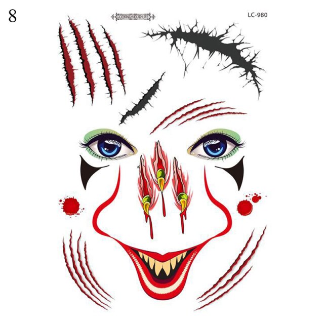 Halloween Bloody Handprint stickers