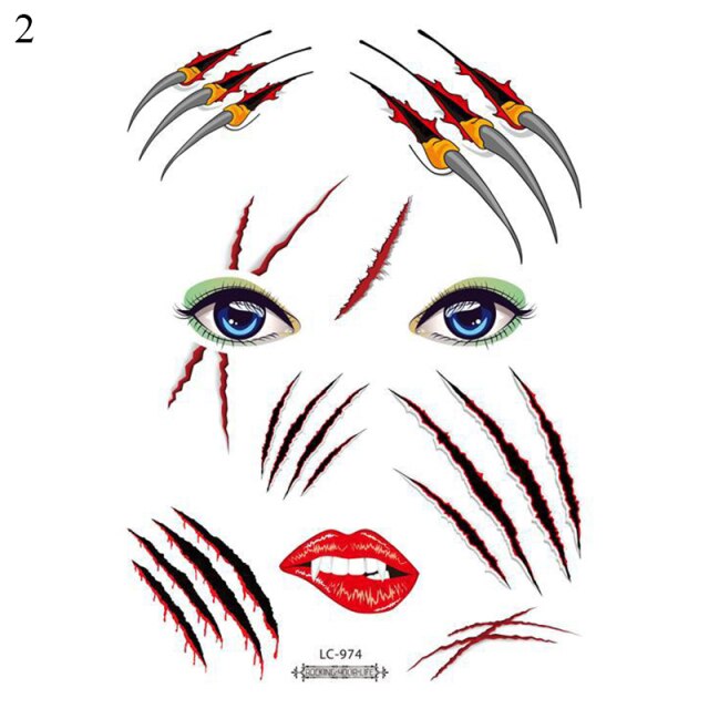 Halloween Bloody Handprint stickers