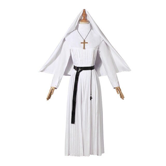 The Nun Cosplay Costume Halloween Costume