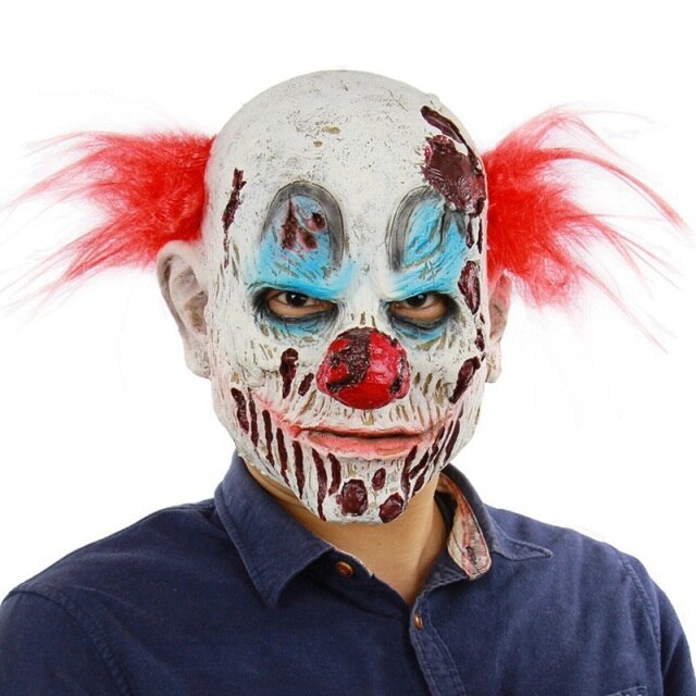 Devil mask horn and face detail