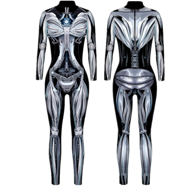 Sexy Slim Robot Costume