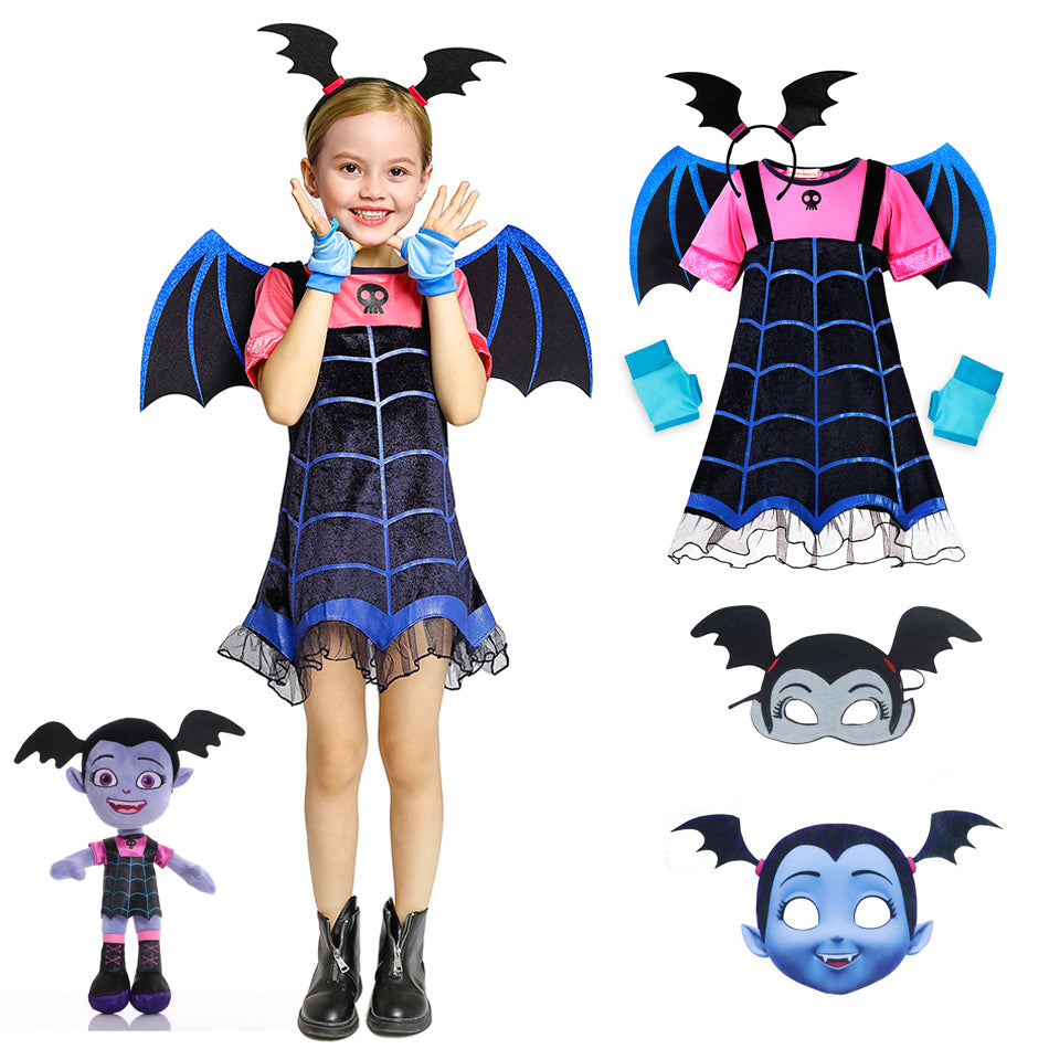 Disney Vampirina Cosplay Princess Dress Costume